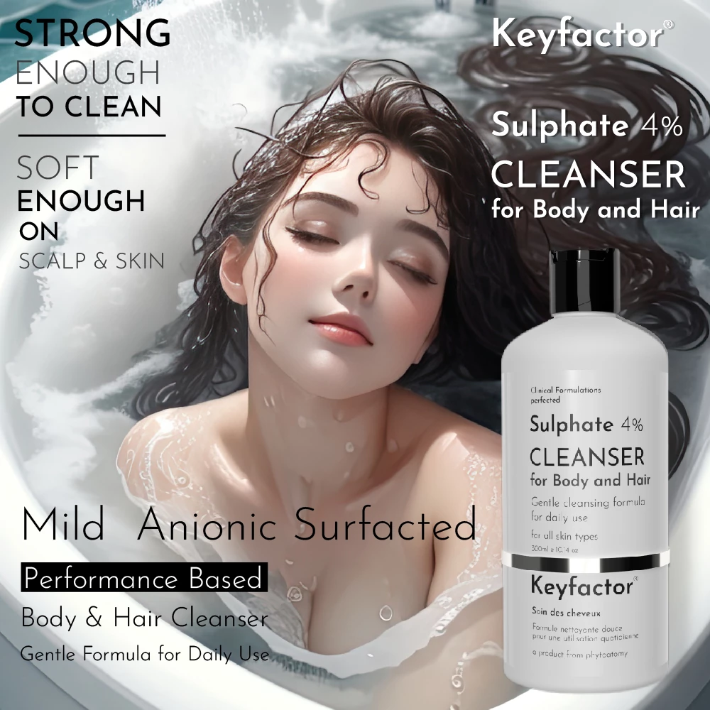Kf-Sulphate 4% Cleanser For Body and Hair -300Ml.